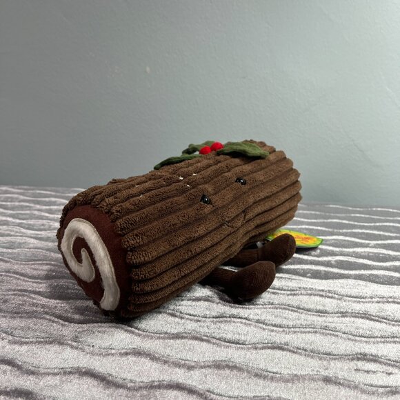 RARE Jellycat Amuseable Yule Log BNWT - Picture 3 of 5
